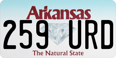AR license plate 259URD