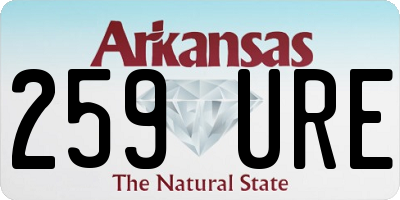 AR license plate 259URE