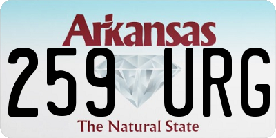 AR license plate 259URG