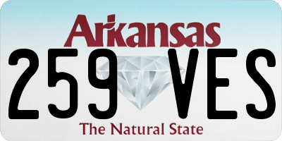 AR license plate 259VES