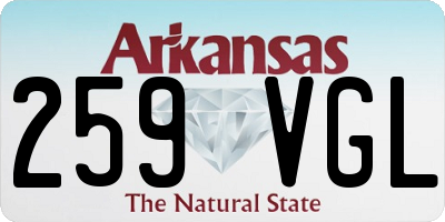 AR license plate 259VGL
