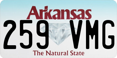 AR license plate 259VMG