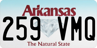 AR license plate 259VMQ