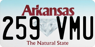 AR license plate 259VMU