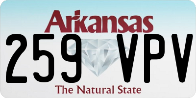 AR license plate 259VPV