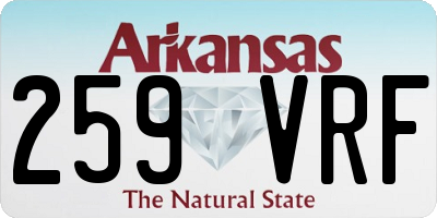 AR license plate 259VRF