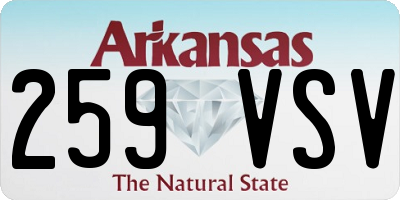 AR license plate 259VSV