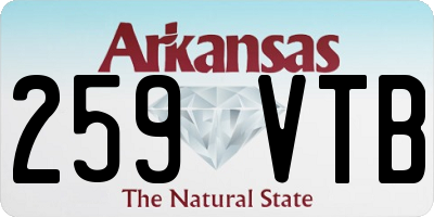 AR license plate 259VTB