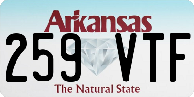 AR license plate 259VTF