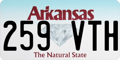 AR license plate 259VTH