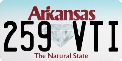 AR license plate 259VTI