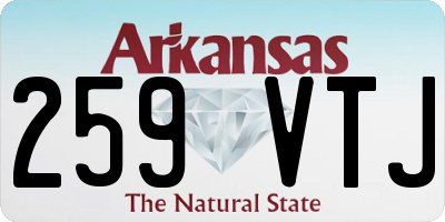 AR license plate 259VTJ