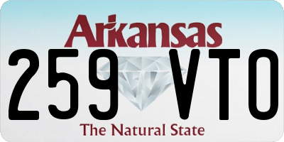 AR license plate 259VTO