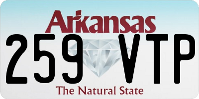 AR license plate 259VTP