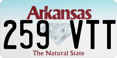 AR license plate 259VTT