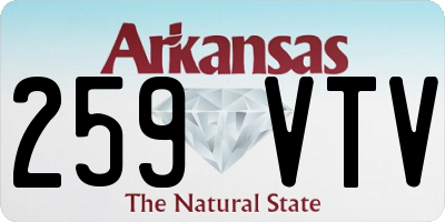 AR license plate 259VTV