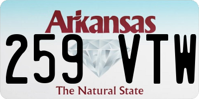 AR license plate 259VTW