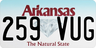 AR license plate 259VUG