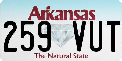 AR license plate 259VUT