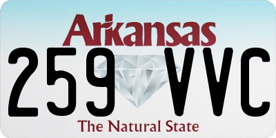 AR license plate 259VVC
