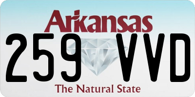AR license plate 259VVD