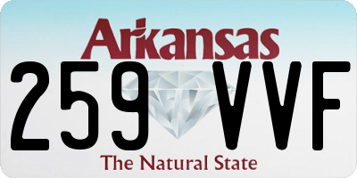 AR license plate 259VVF
