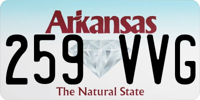 AR license plate 259VVG