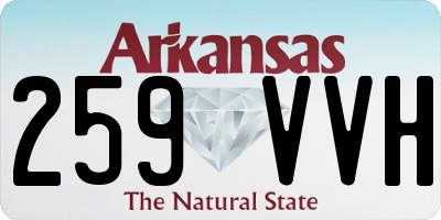 AR license plate 259VVH