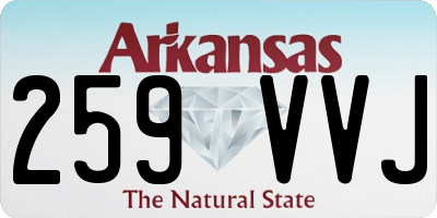 AR license plate 259VVJ