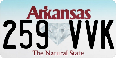 AR license plate 259VVK