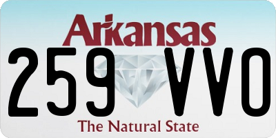 AR license plate 259VVO