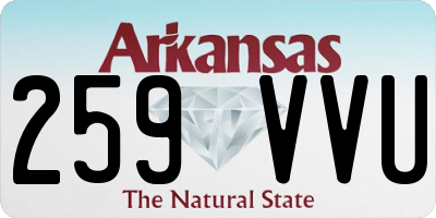 AR license plate 259VVU