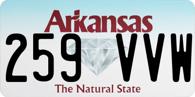 AR license plate 259VVW