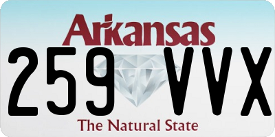 AR license plate 259VVX