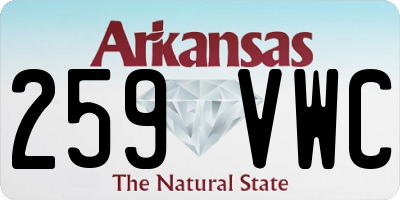 AR license plate 259VWC