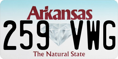 AR license plate 259VWG