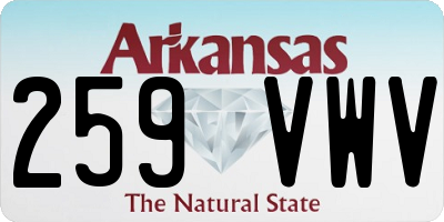 AR license plate 259VWV