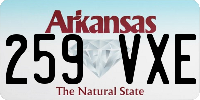 AR license plate 259VXE