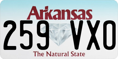 AR license plate 259VXO
