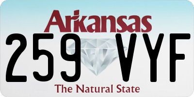 AR license plate 259VYF