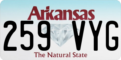 AR license plate 259VYG