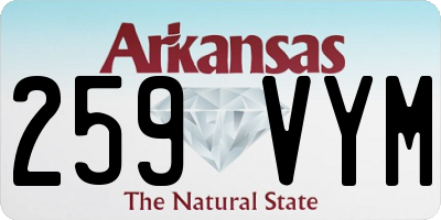 AR license plate 259VYM