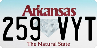 AR license plate 259VYT