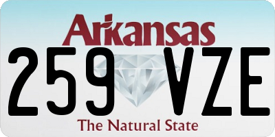 AR license plate 259VZE