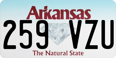 AR license plate 259VZU