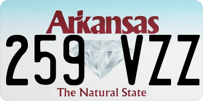 AR license plate 259VZZ
