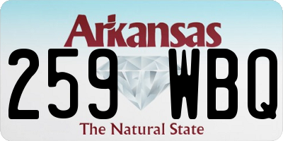 AR license plate 259WBQ