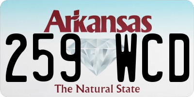 AR license plate 259WCD