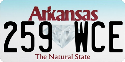 AR license plate 259WCE