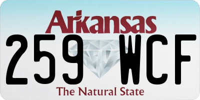 AR license plate 259WCF